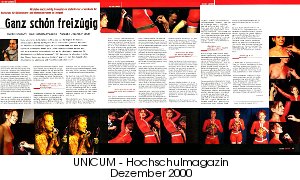 Ganz schön freizügig - UNICUM Hochschulmagazin - Dezember 2000