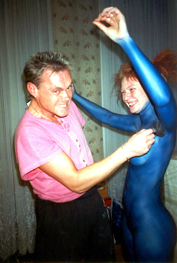 Making Of Marion blau (Foto)