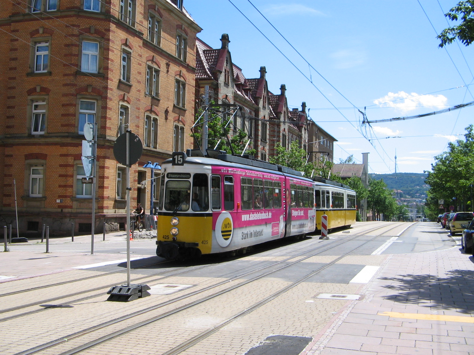 Historischer GT4-Triebwagen 425 der SSB (Foto)