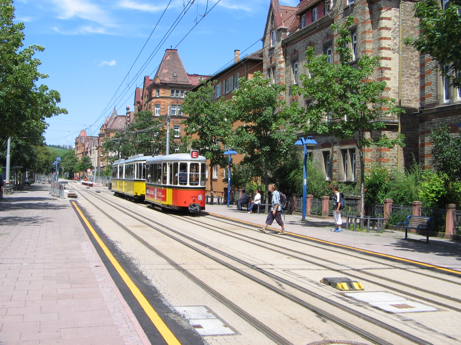 Historischer Triebwagen 917 mit Beiwagen 1605 der SSB (Foto)