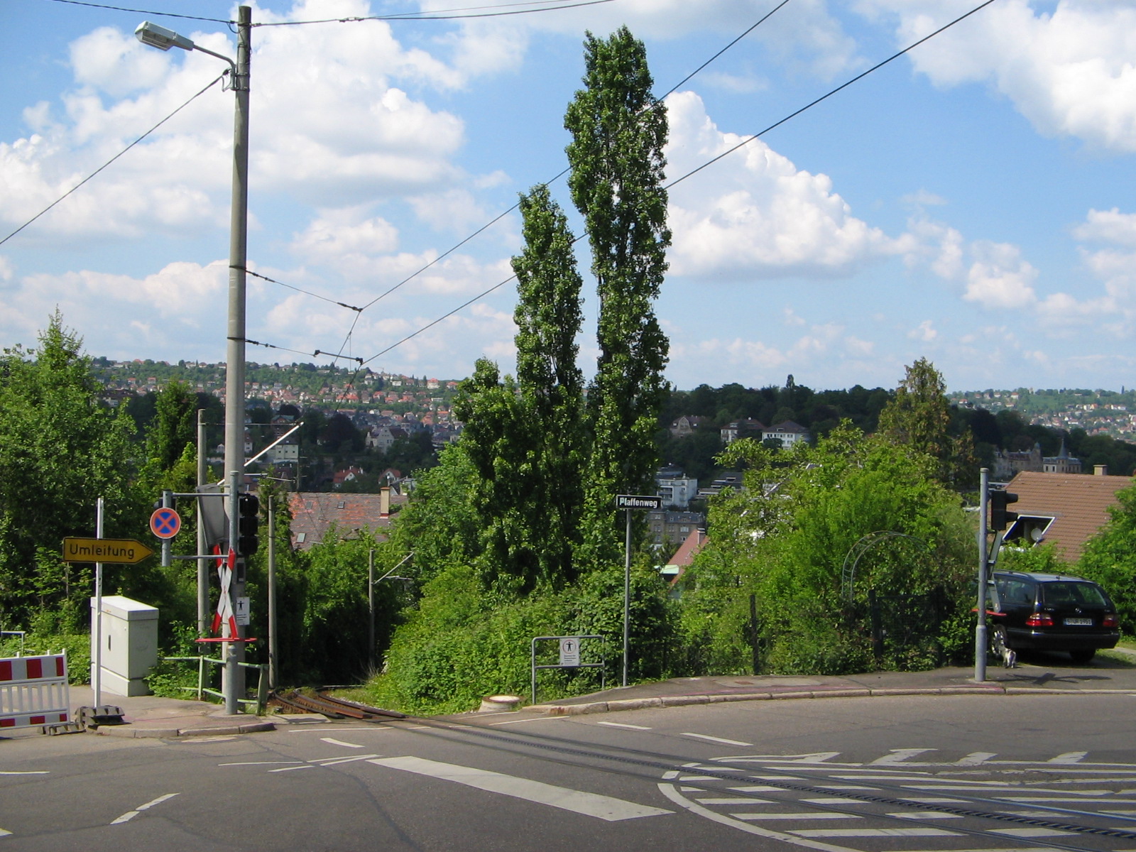 Alte Weinsteige Bahnübergang der Zahnradbahn am Pfaffenweg (Foto)