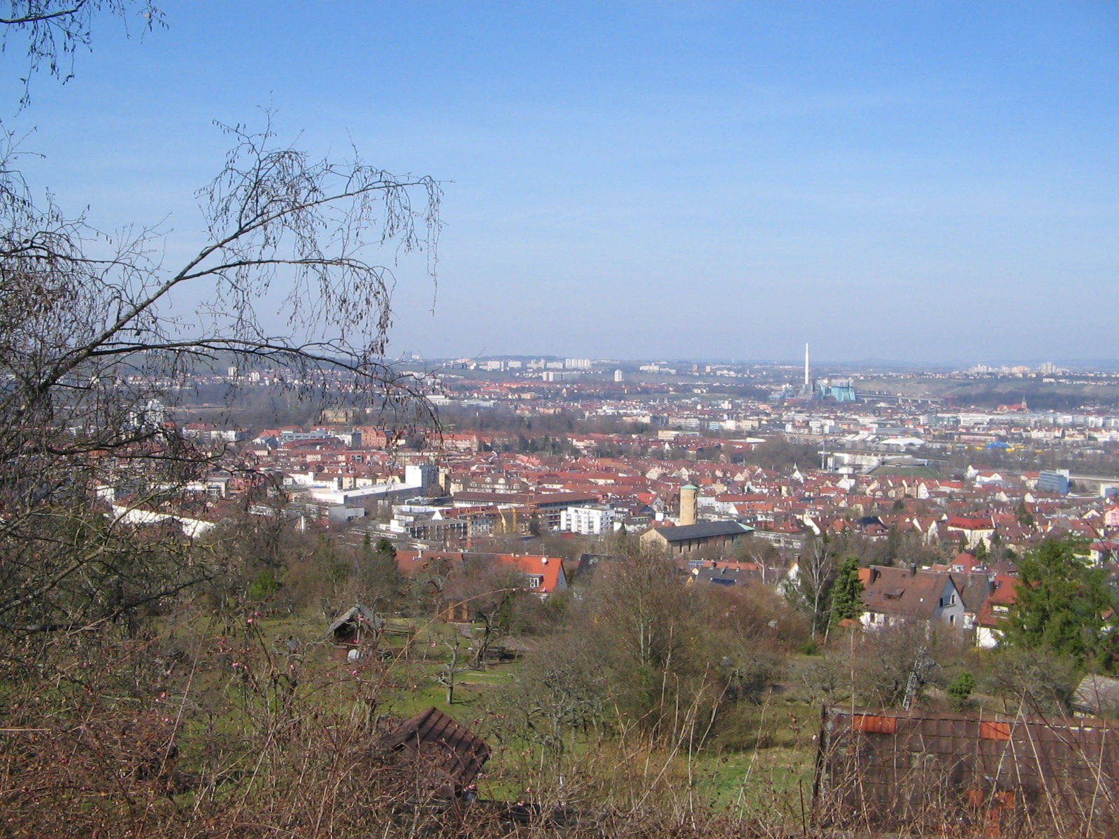 Blick von Auf der Heide in Stuttgart-Gaisburg (Foto)