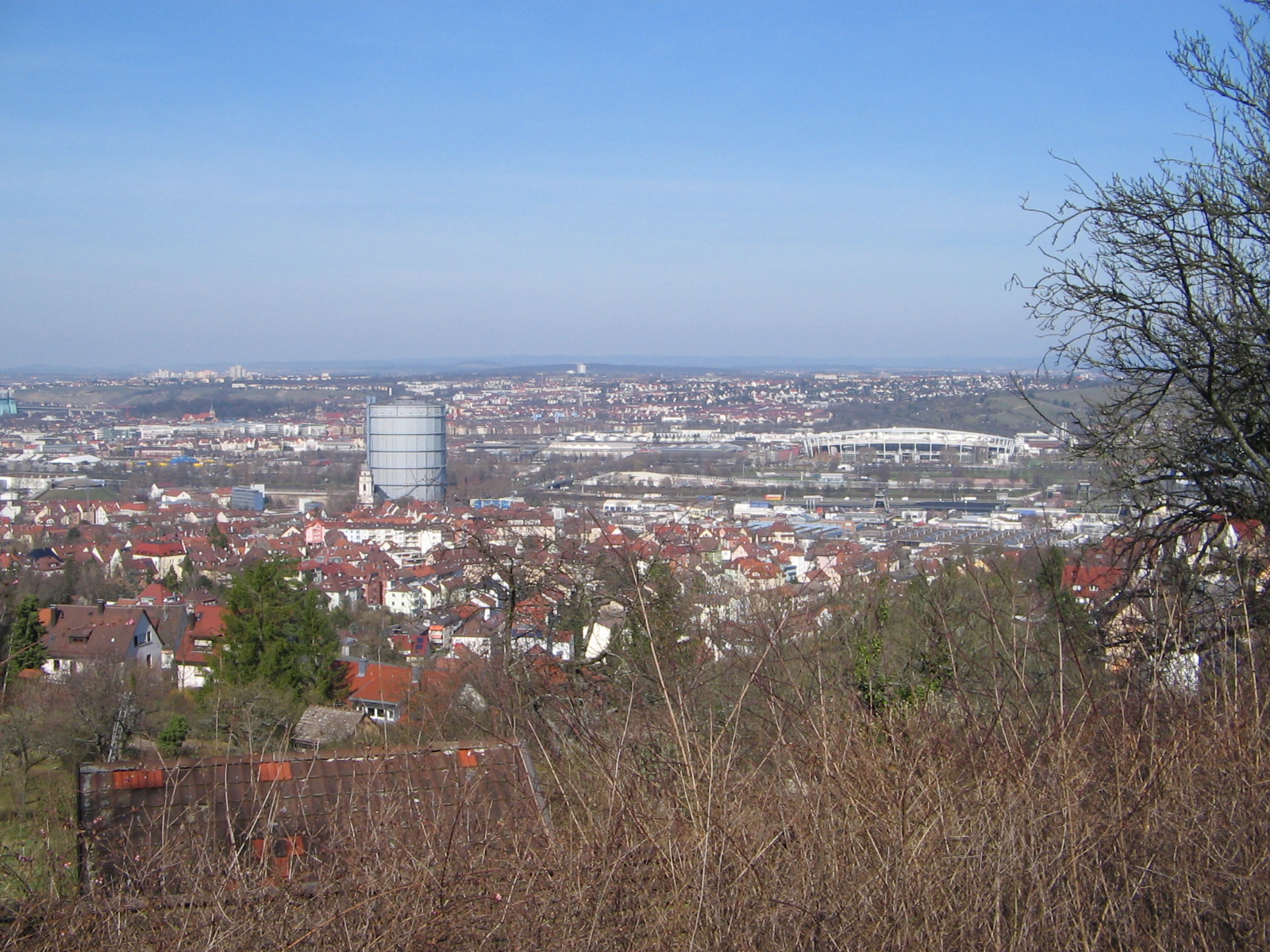 Blick von Auf der Heide in Stuttgart-Gaisburg (Foto)