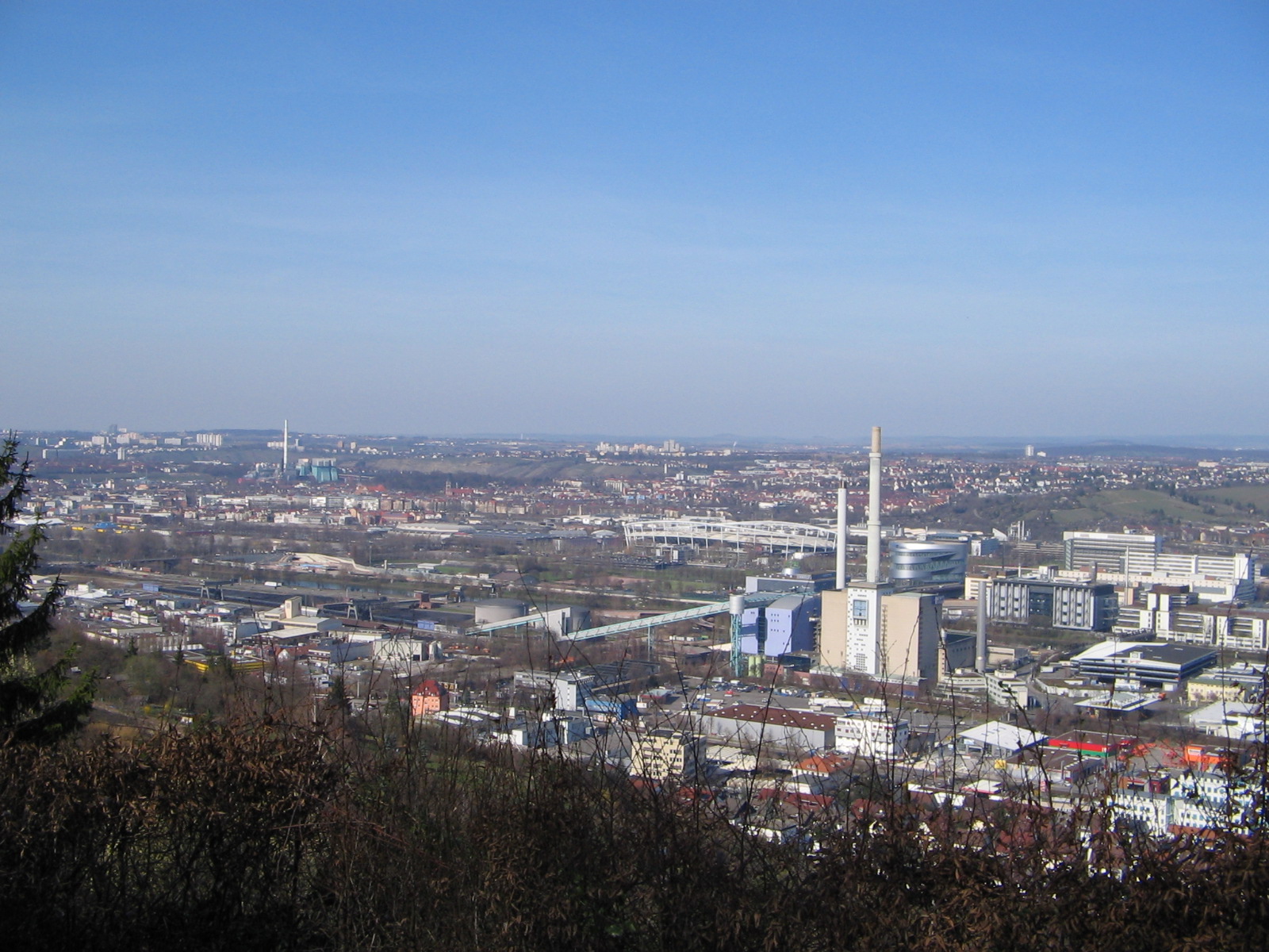 Blick von der Aussichtsplattform Schillerlinde in Stuttgart-Wangen (Foto)