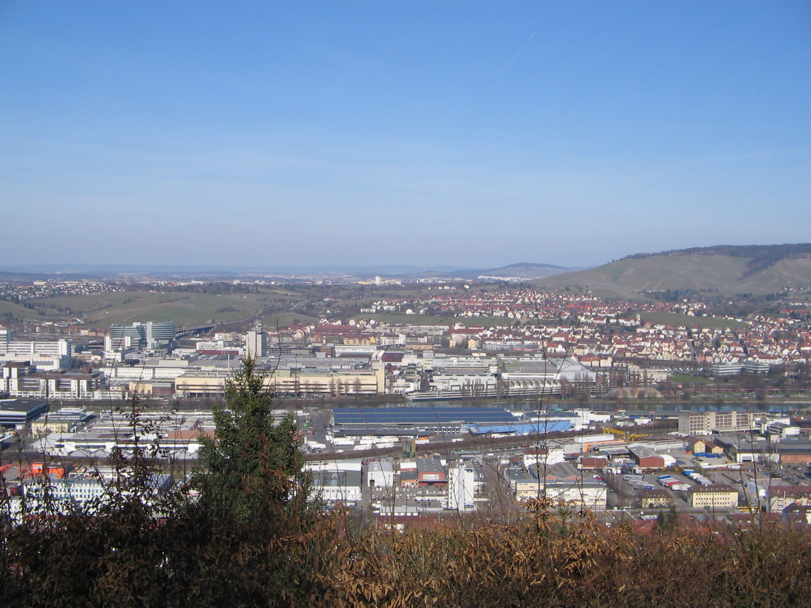 Blick von der Aussichtsplattform Schillerlinde in Stuttgart-Wangen (Foto)