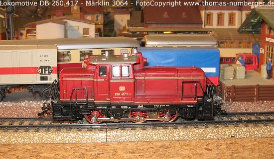260 417 - Rangierlok noch ohne Telex-Kupplung (Bestellnummer: Märklin 3064)