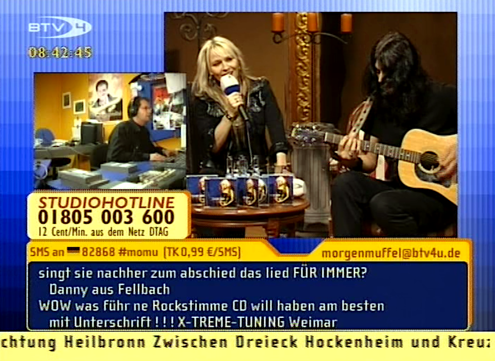 Heute Live-Unplugged-Musik von Doro Pesch bei den BTV4U Morgenmuffeln (Foto)